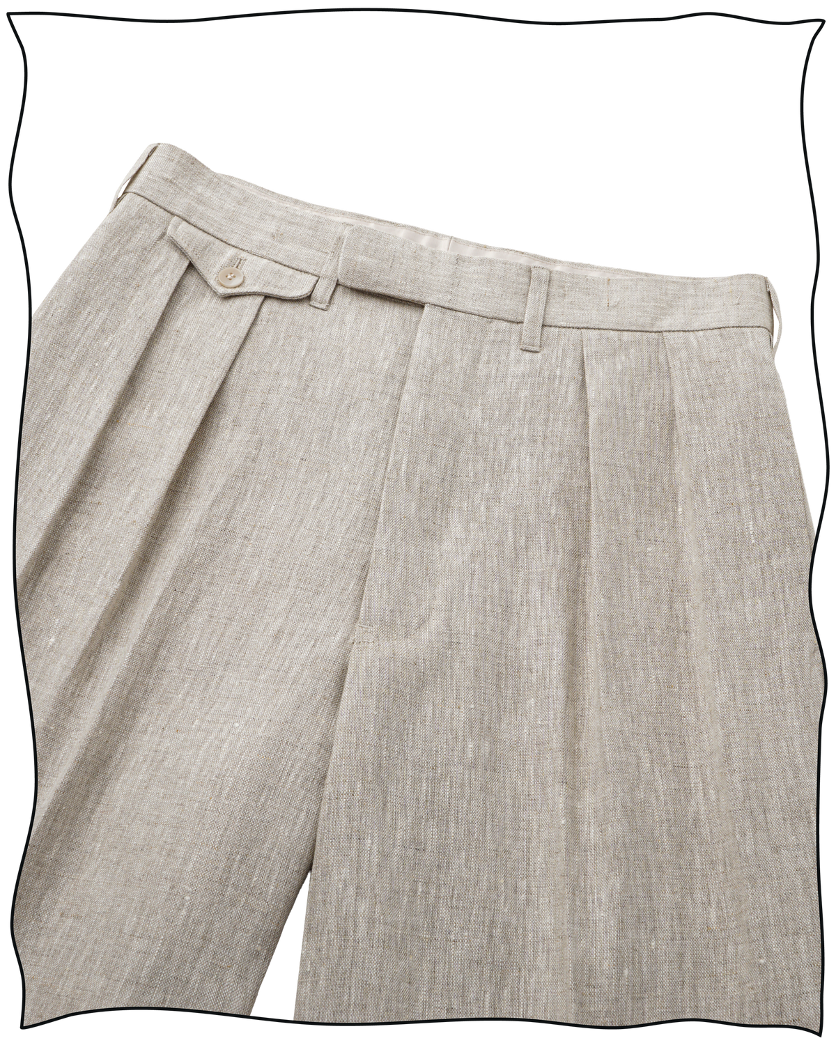 Stone Linen Ellington Trousers
