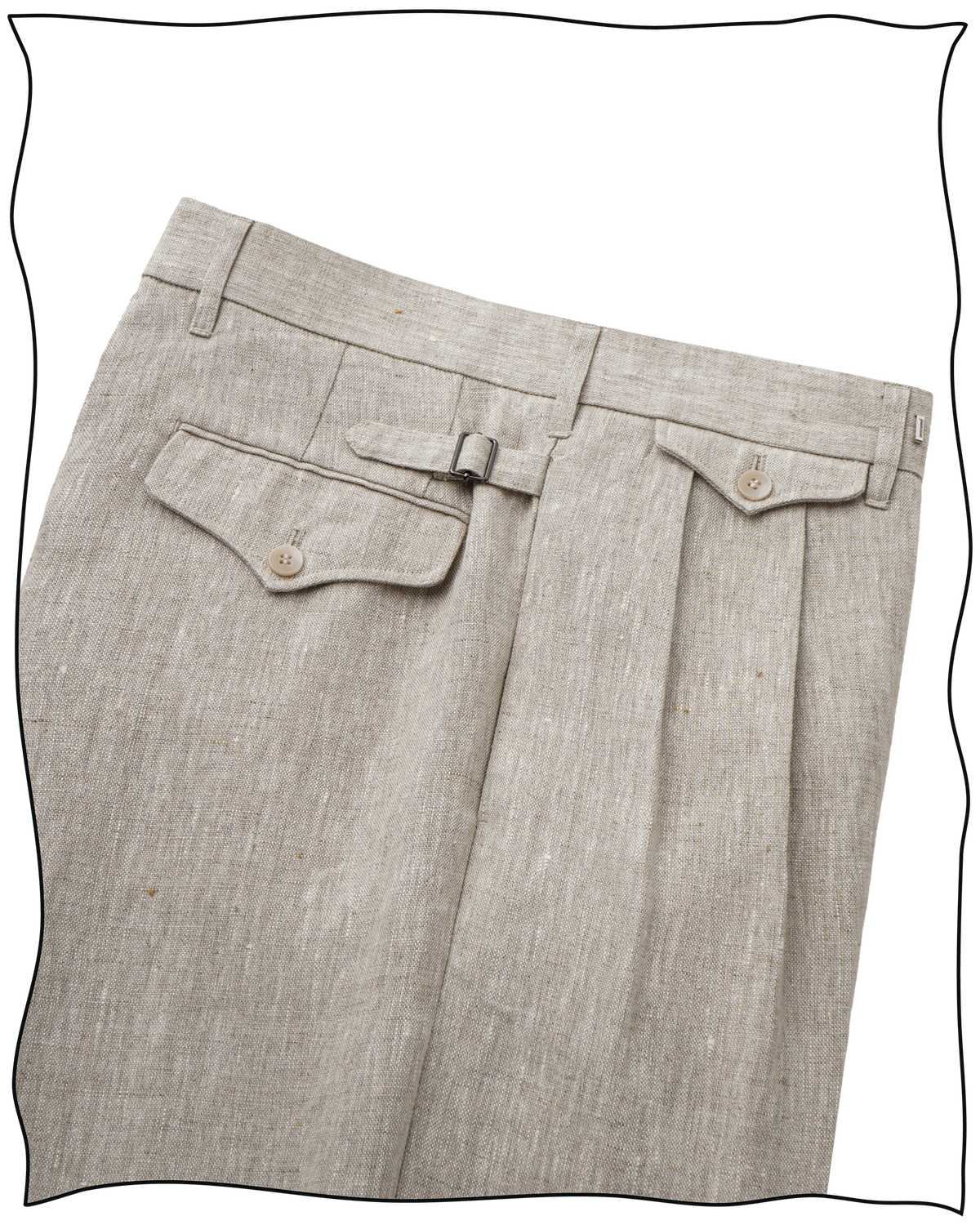 Stone Linen Ellington Trousers