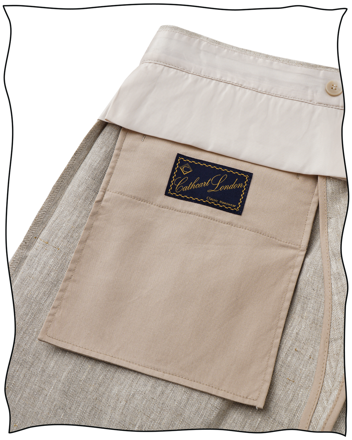 Stone Linen Ellington Trousers