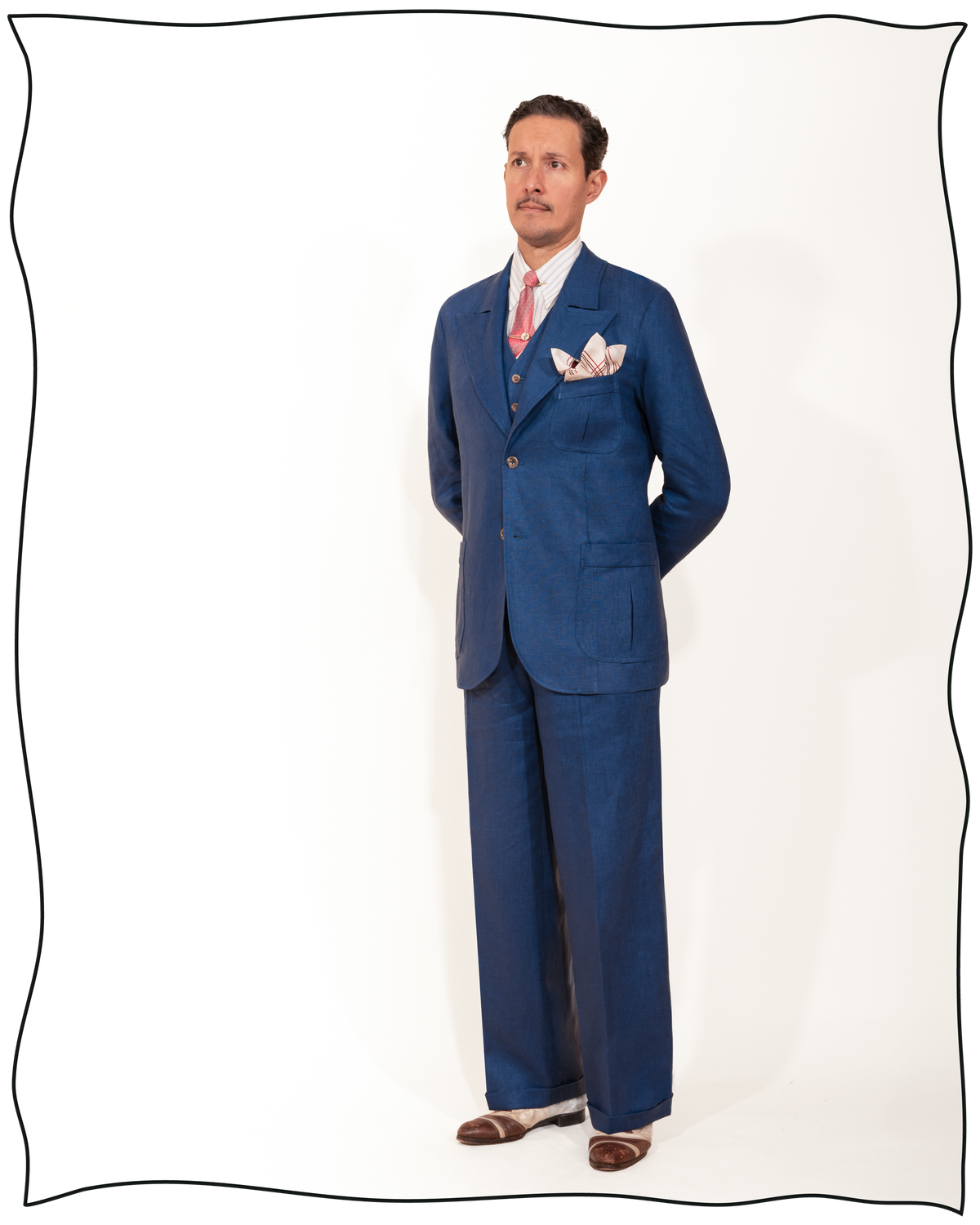 Cobalt Linen King Cole Peak Jacket