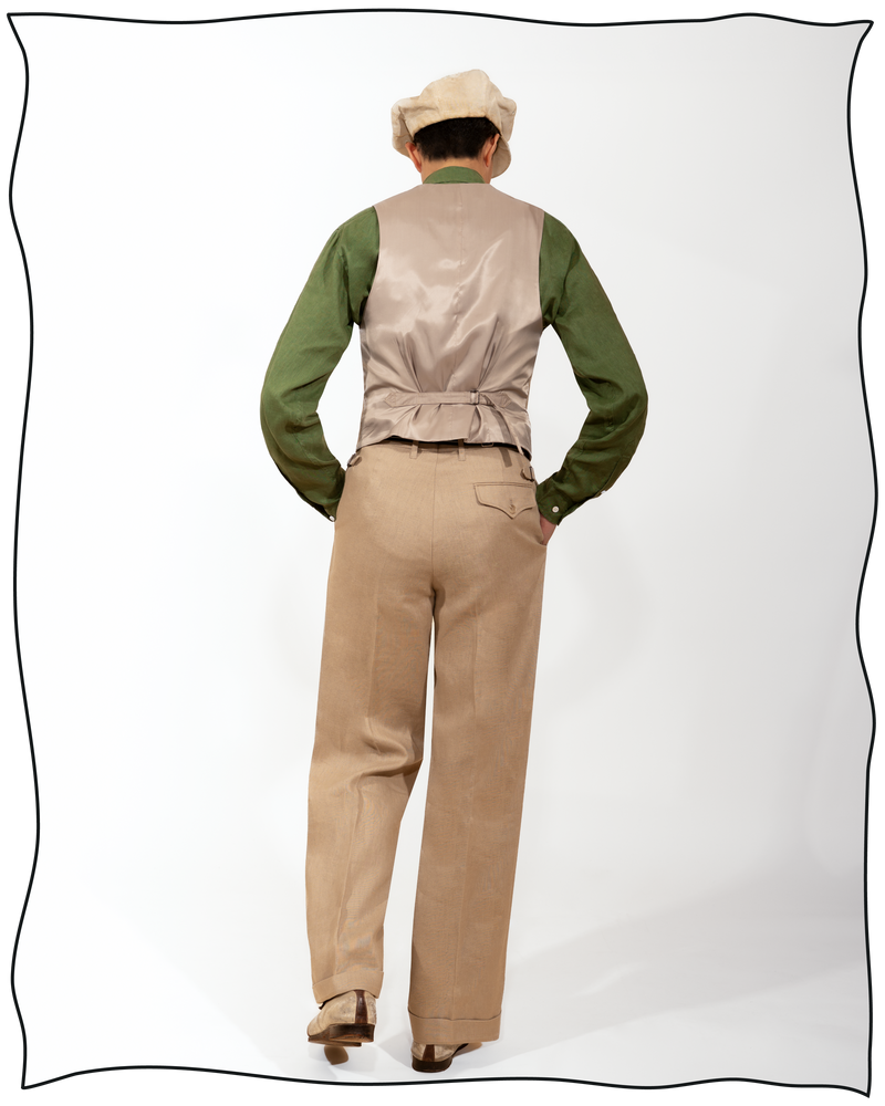 Sand Linen King Cole Waistcoat – Cathcart