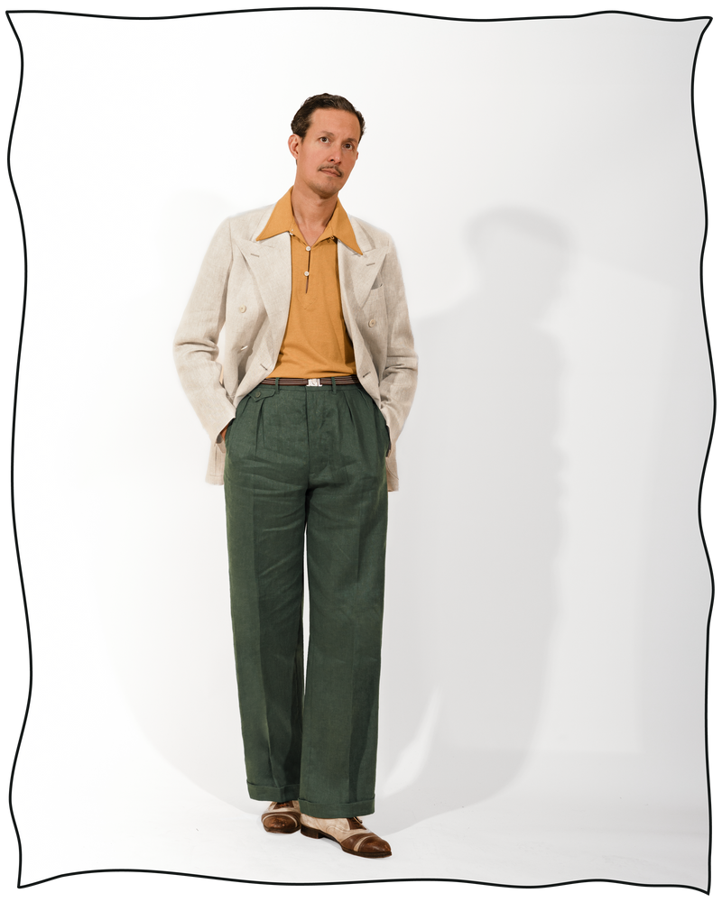 Stone Linen King Cole DB Jacket – Cathcart