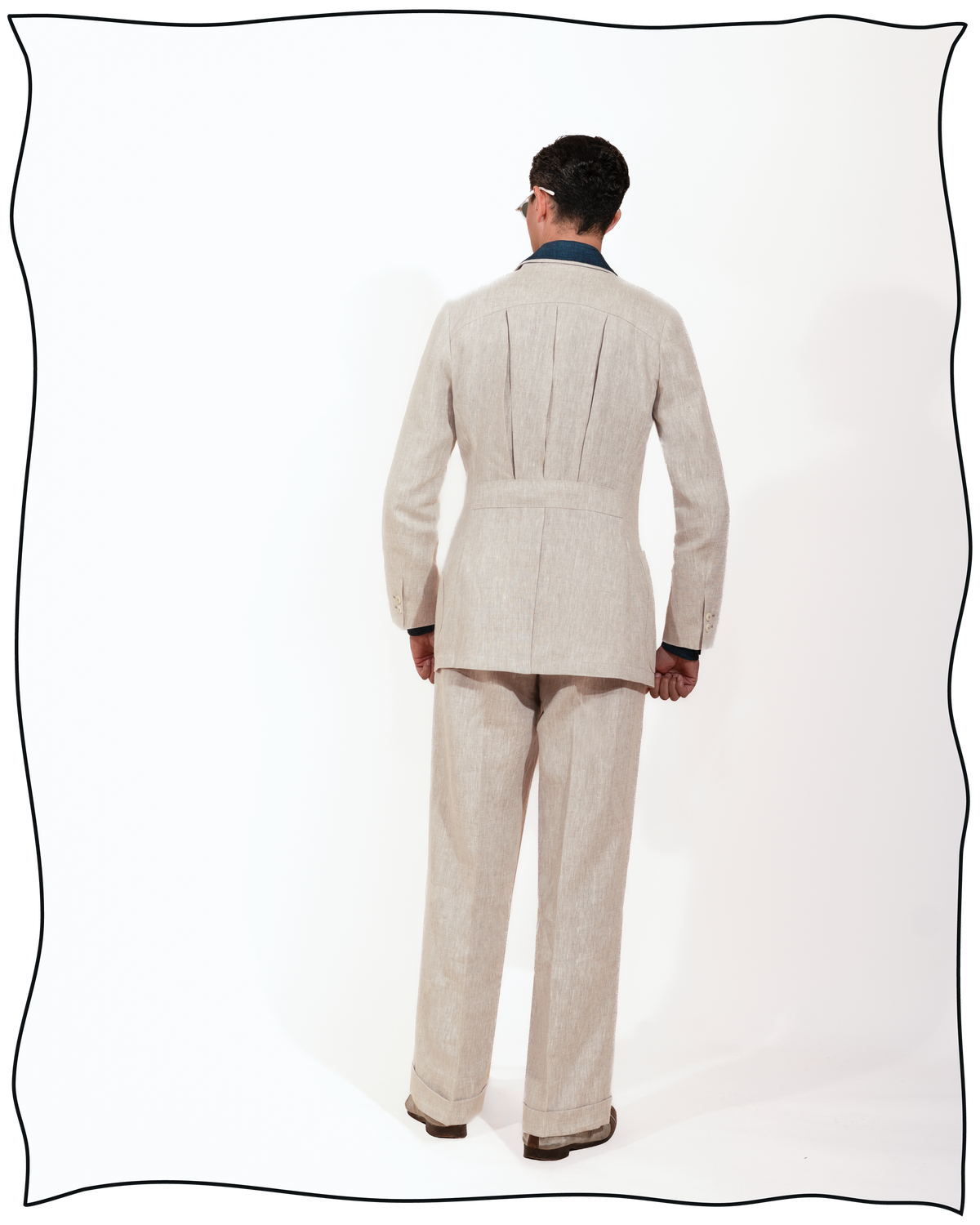 Stone Linen King Cole DB Jacket