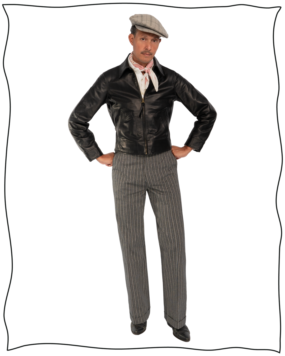 Black Leather Flat Track Jacket