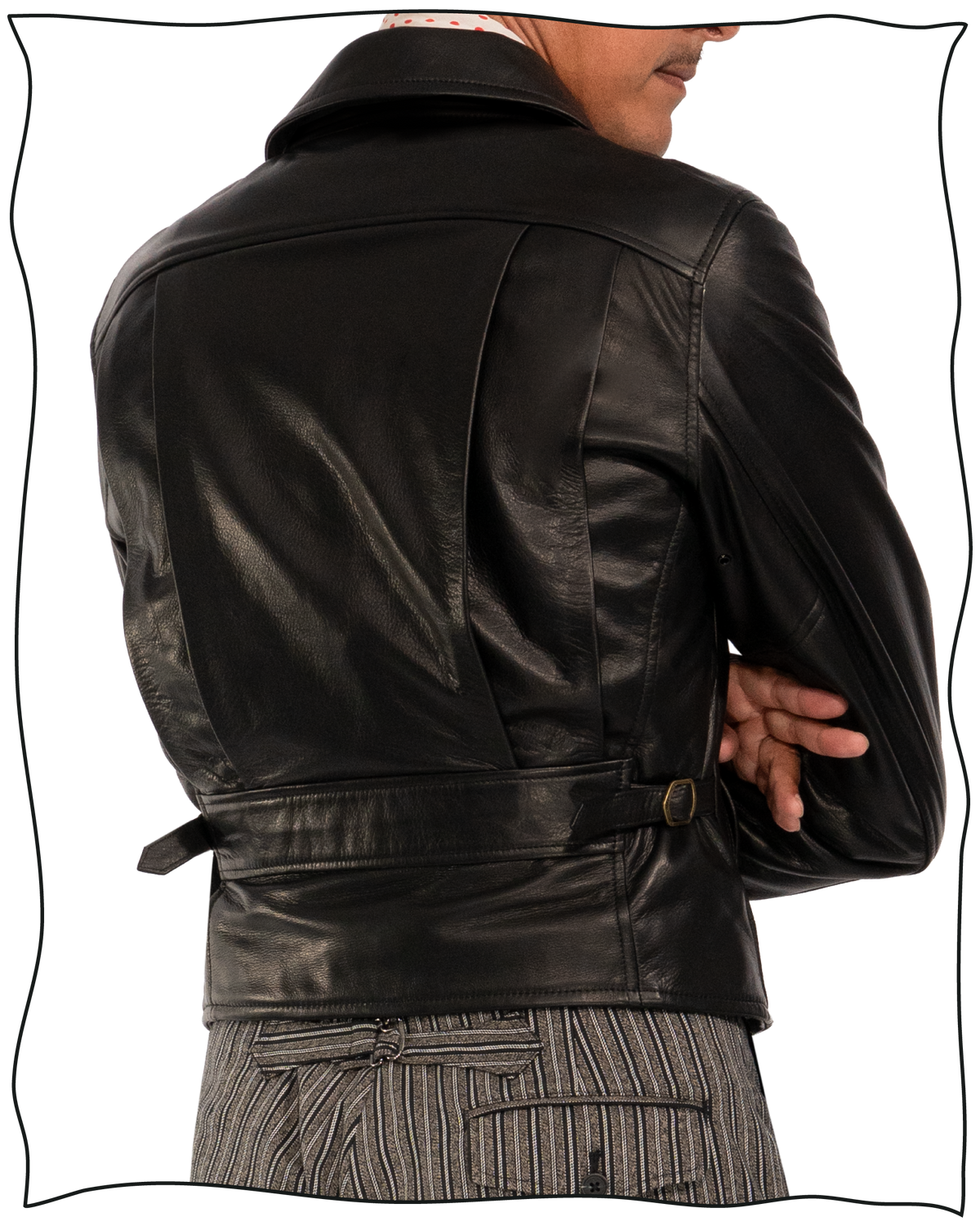 Black Leather Flat Track Jacket