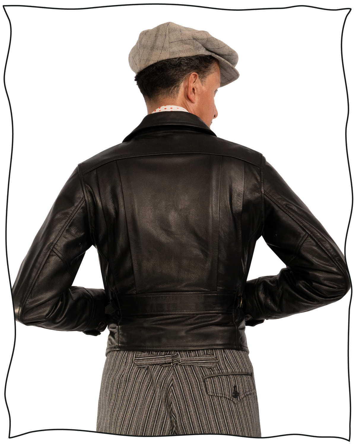 Black Leather Flat Track Jacket