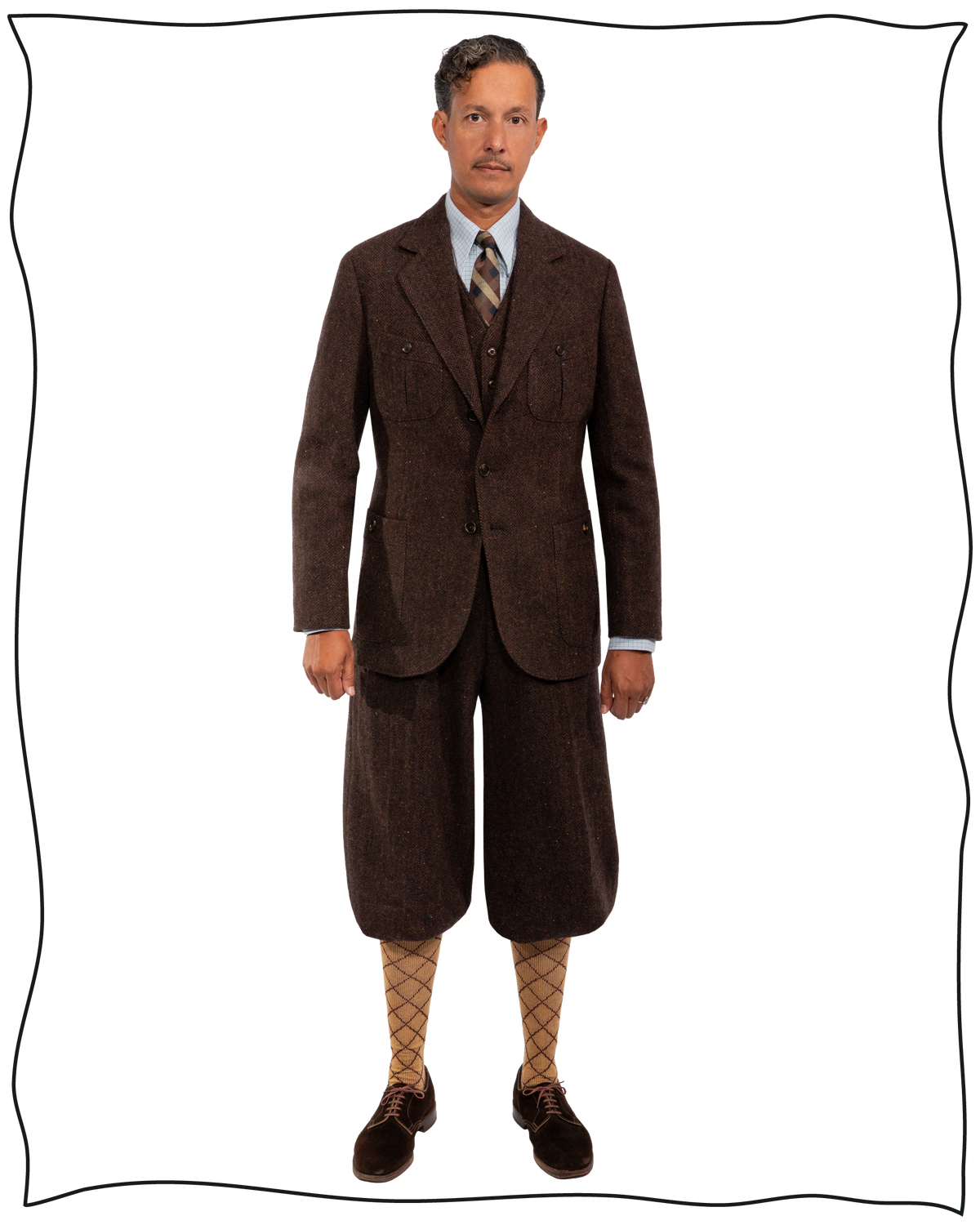 Chocolate Donegal Plus Fours