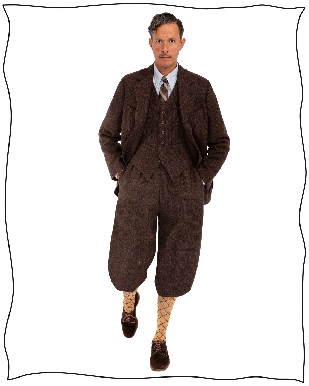 Chocolate Donegal Plus Fours