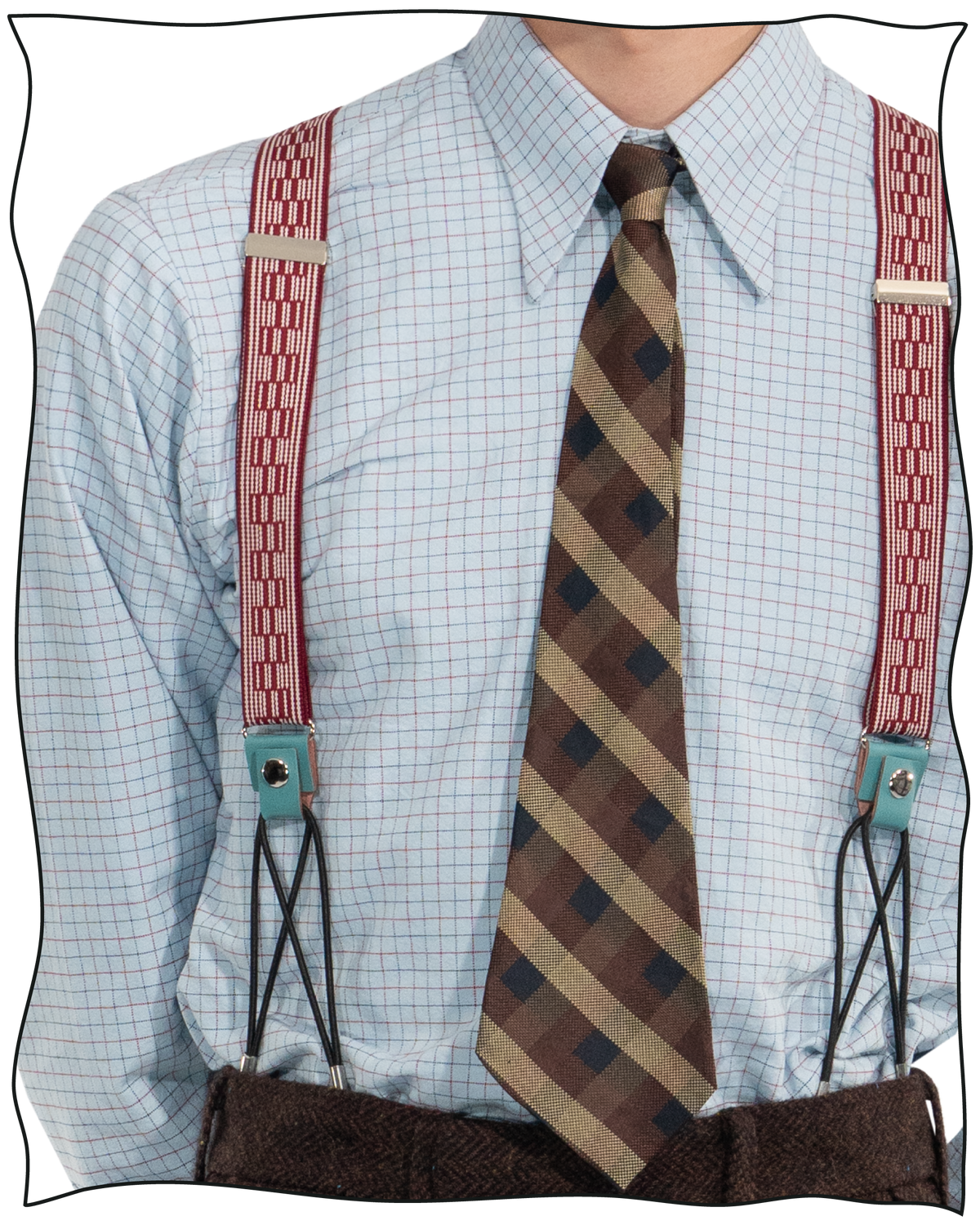 Duck Egg Tattersall Dress Shirt