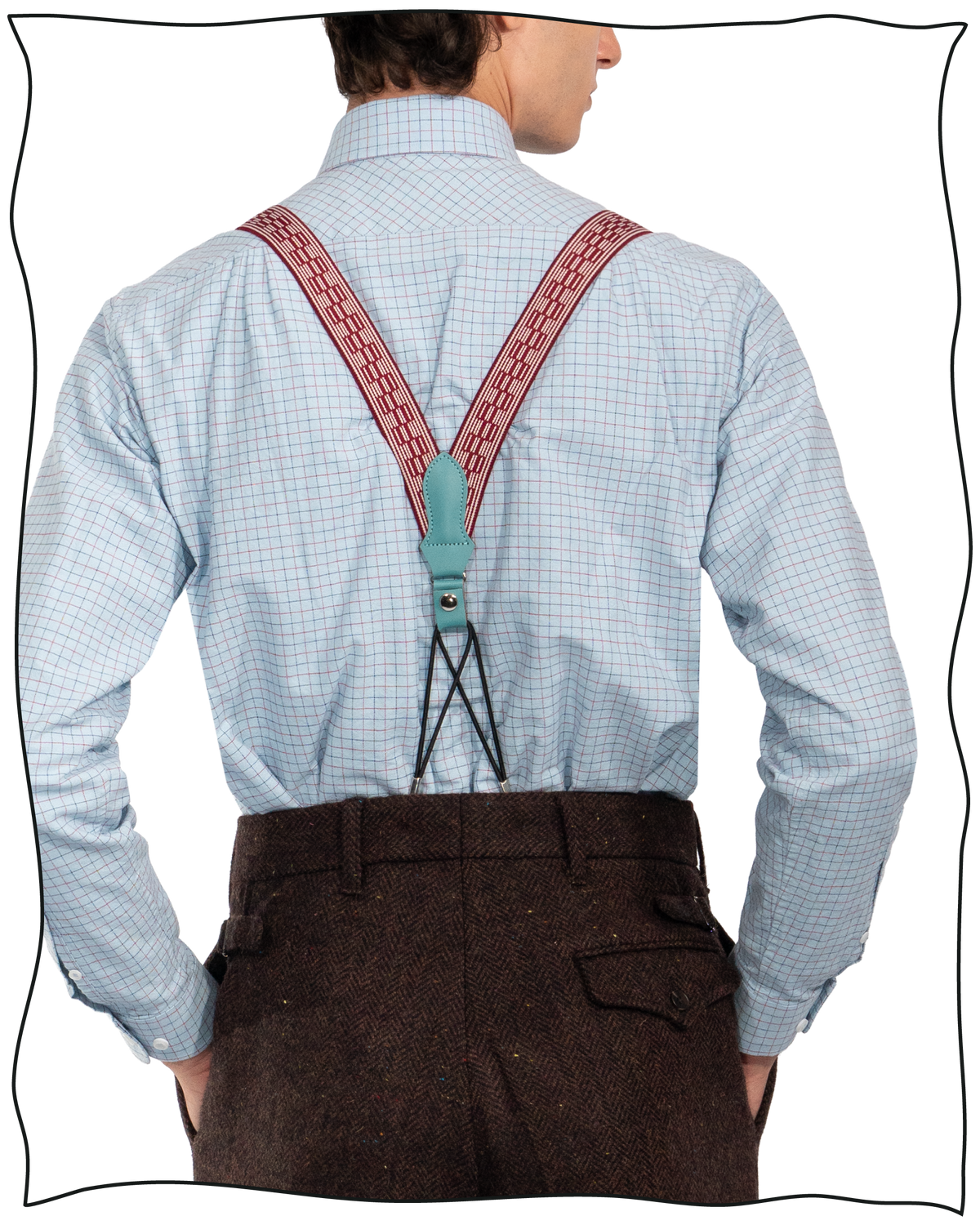 Duck Egg Tattersall Dress Shirt