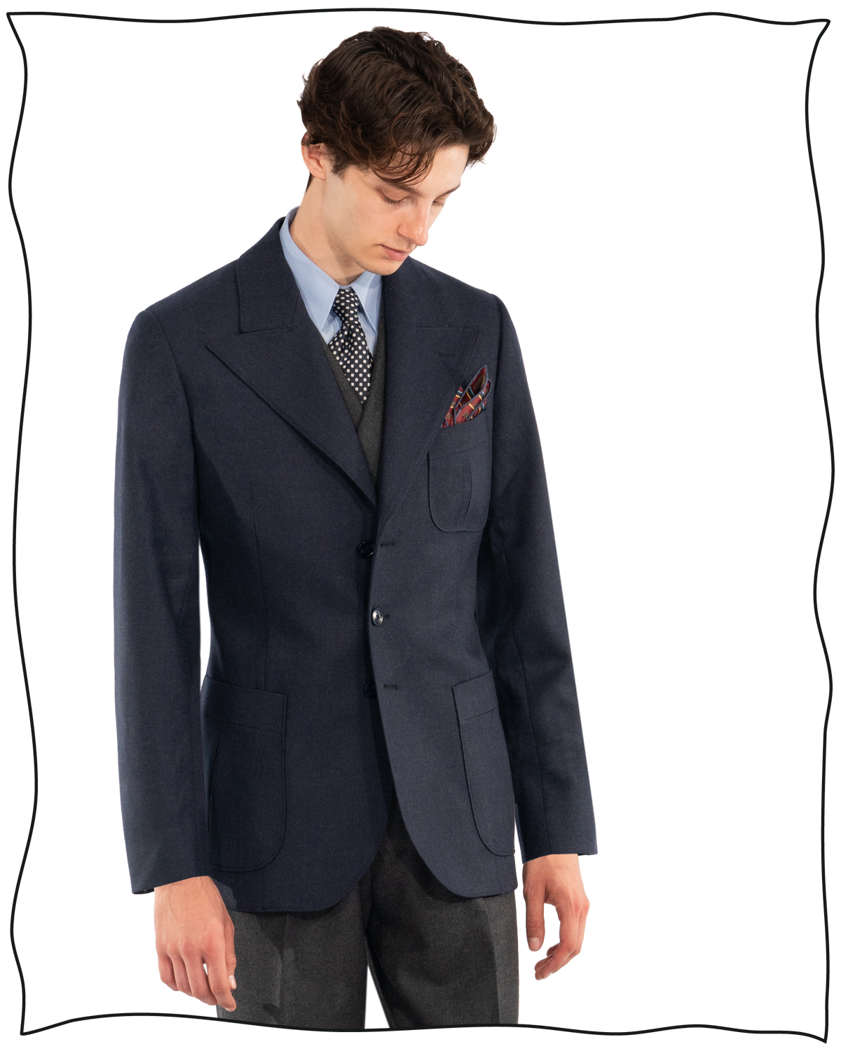 Navy Worsted King Cole Jacket