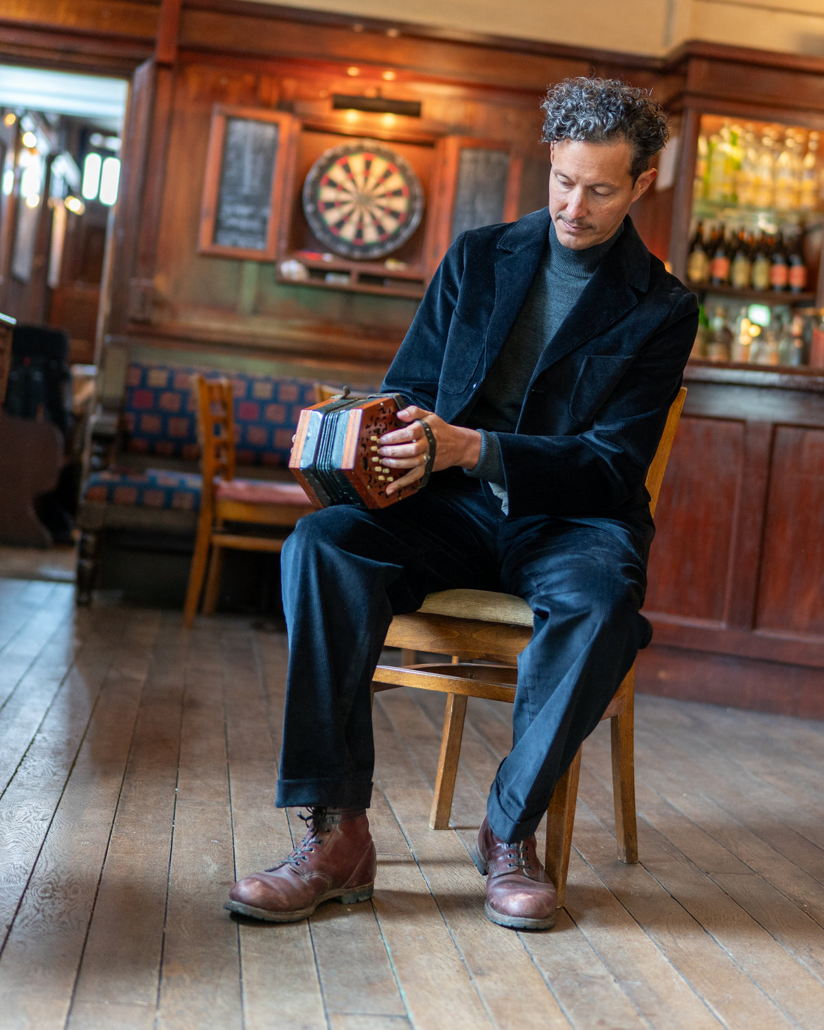 Charcoal Merino Rollneck Jumper