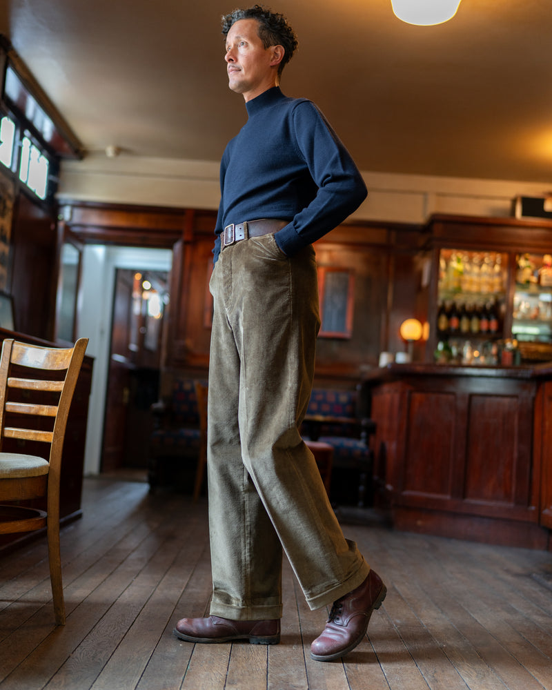 Golden Brown Corduroy Battle Trousers
