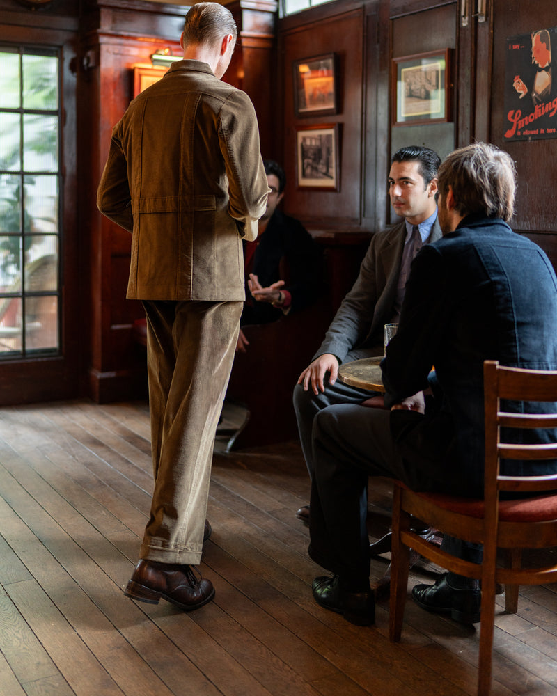 Golden Brown Corduroy Battle Trousers