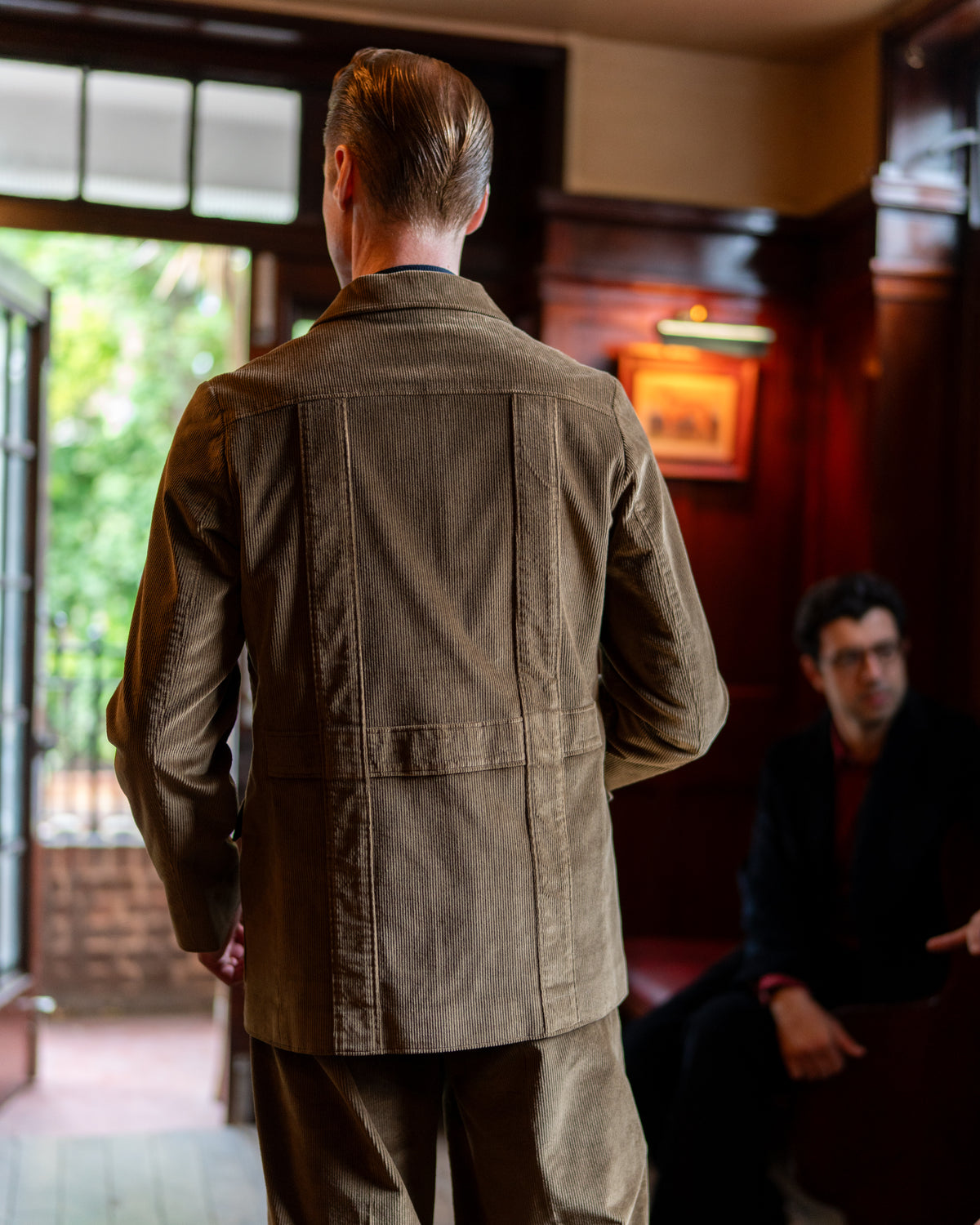 Golden Brown Corduroy Deck Jacket