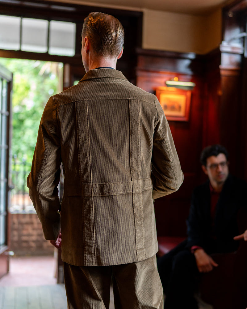 Golden Brown Corduroy Deck Jacket