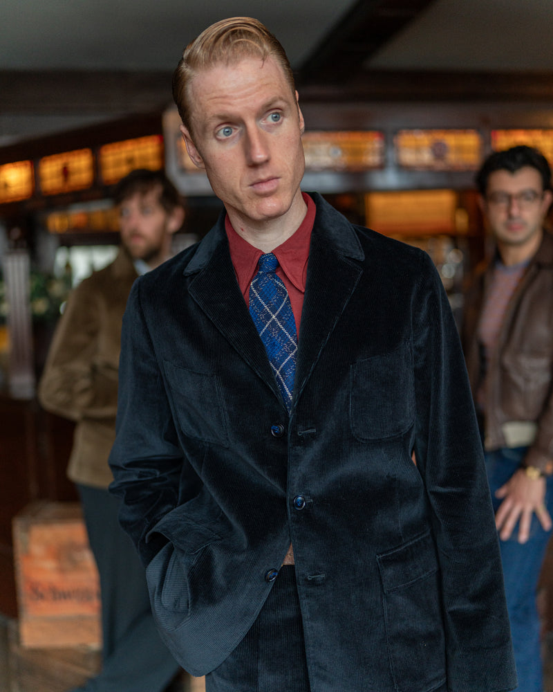 Midnight Corduroy Deck Jacket