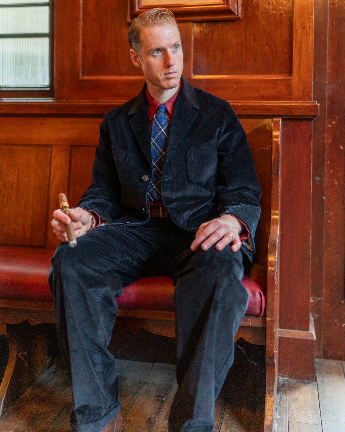 Midnight Corduroy Deck Jacket