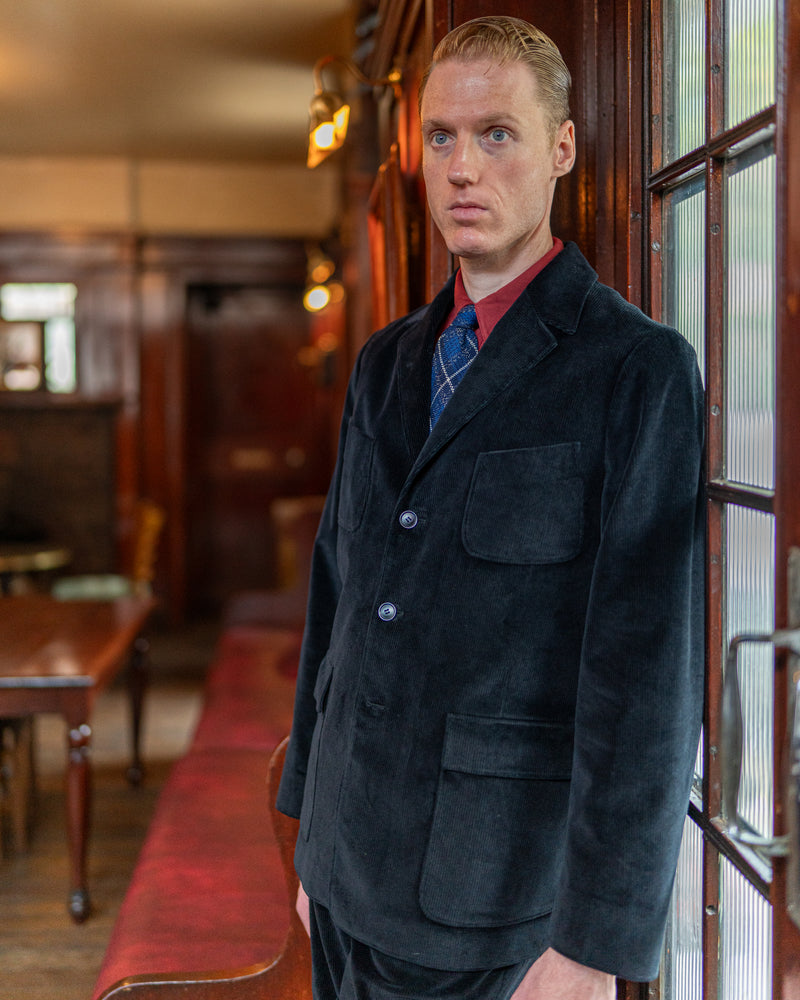 Midnight Corduroy Deck Jacket