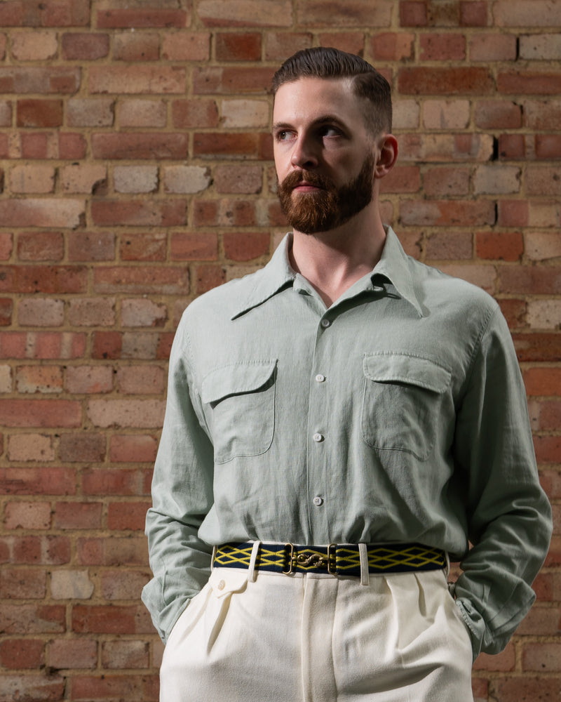 Rayon-Linen Camp Shirt