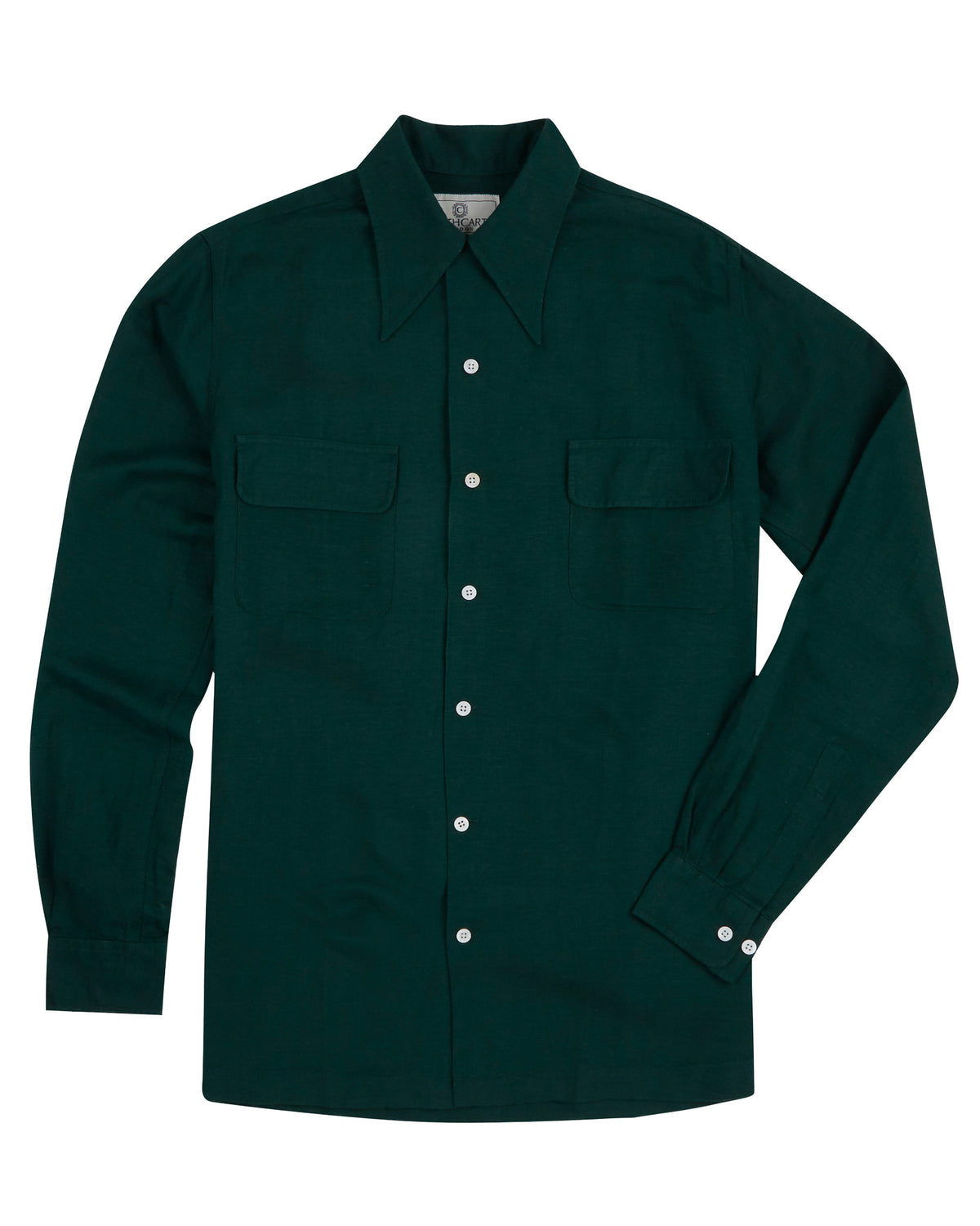 Linen-Rayon Camp Shirt