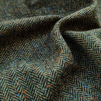 Magee / Green Flecked Donegal Tweed Herringbone / 100% Lambswool / 400/430gms / 912/6016