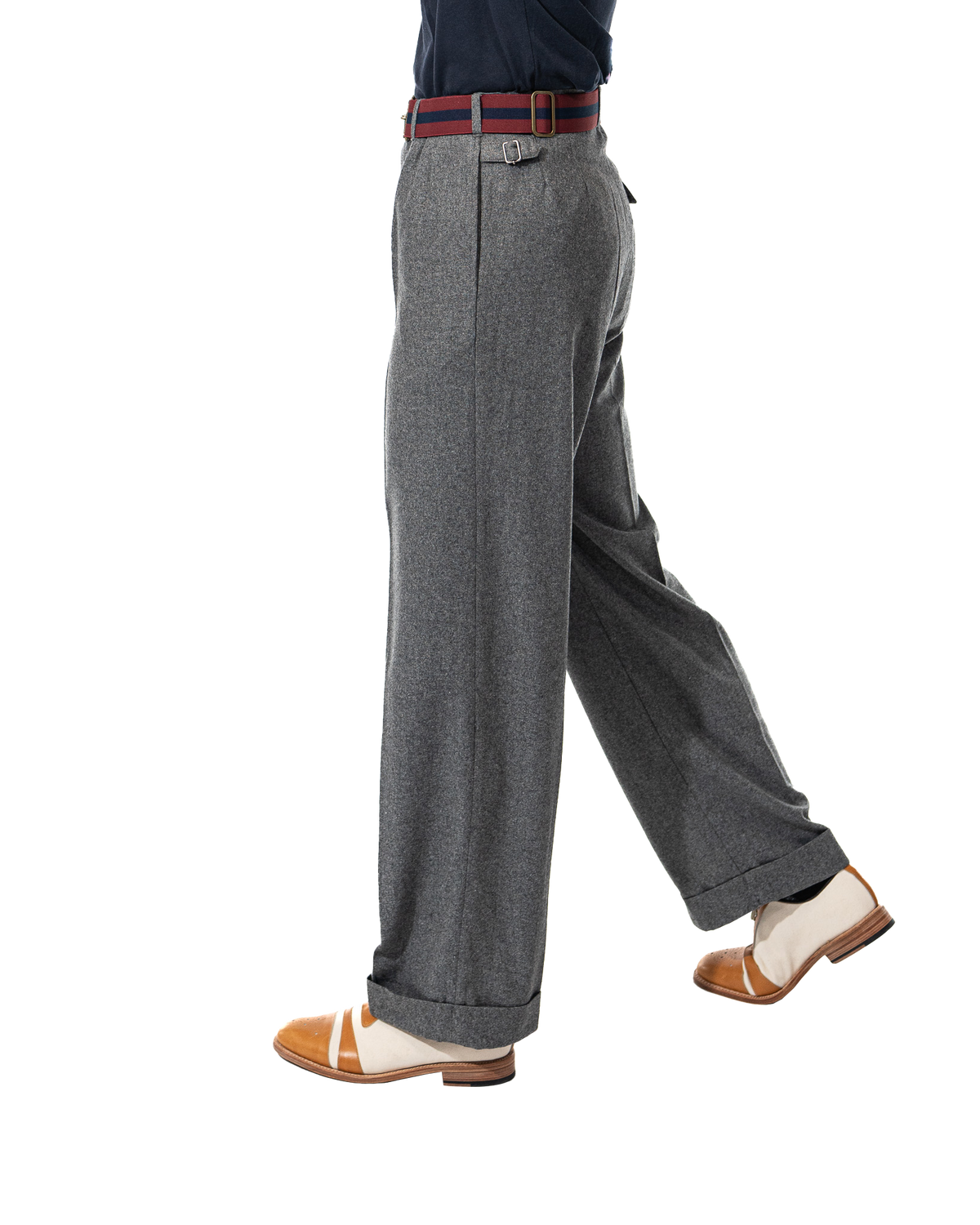 Grey Ellington Flannel Trousers