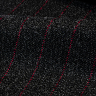 Dugdale / Grey Twill w/ Red Stripe / 100% Wool / 400gms / 9449