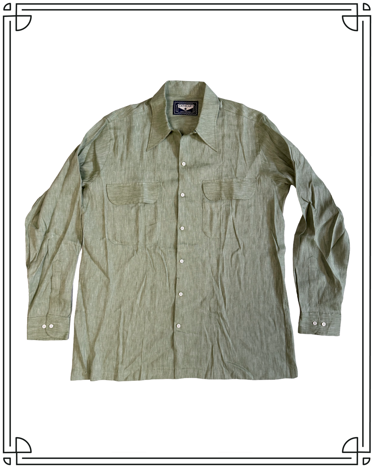 Sample Meadow Linen Camp Shirt Size 40