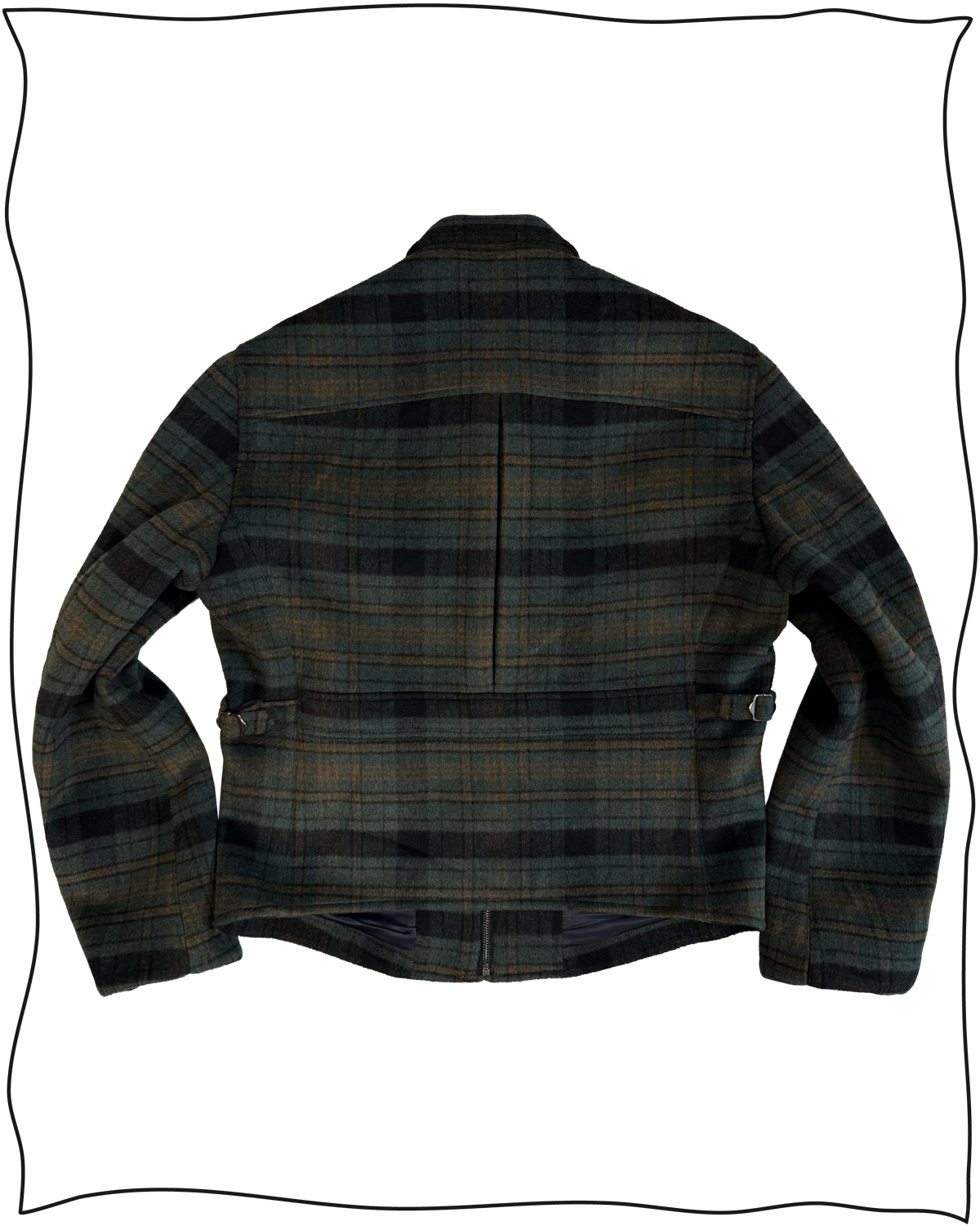 Sample Forest Check Wool 33 Jacket Size 40