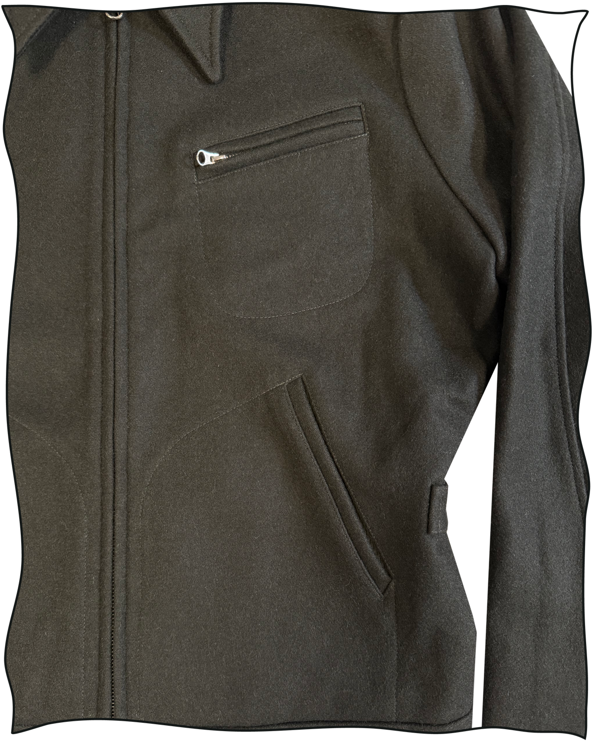 Sample Olive Wool Key Imperial Jacket Size 40
