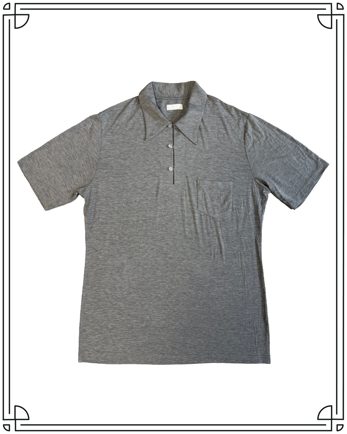Sample Grey Deco Polo Size M