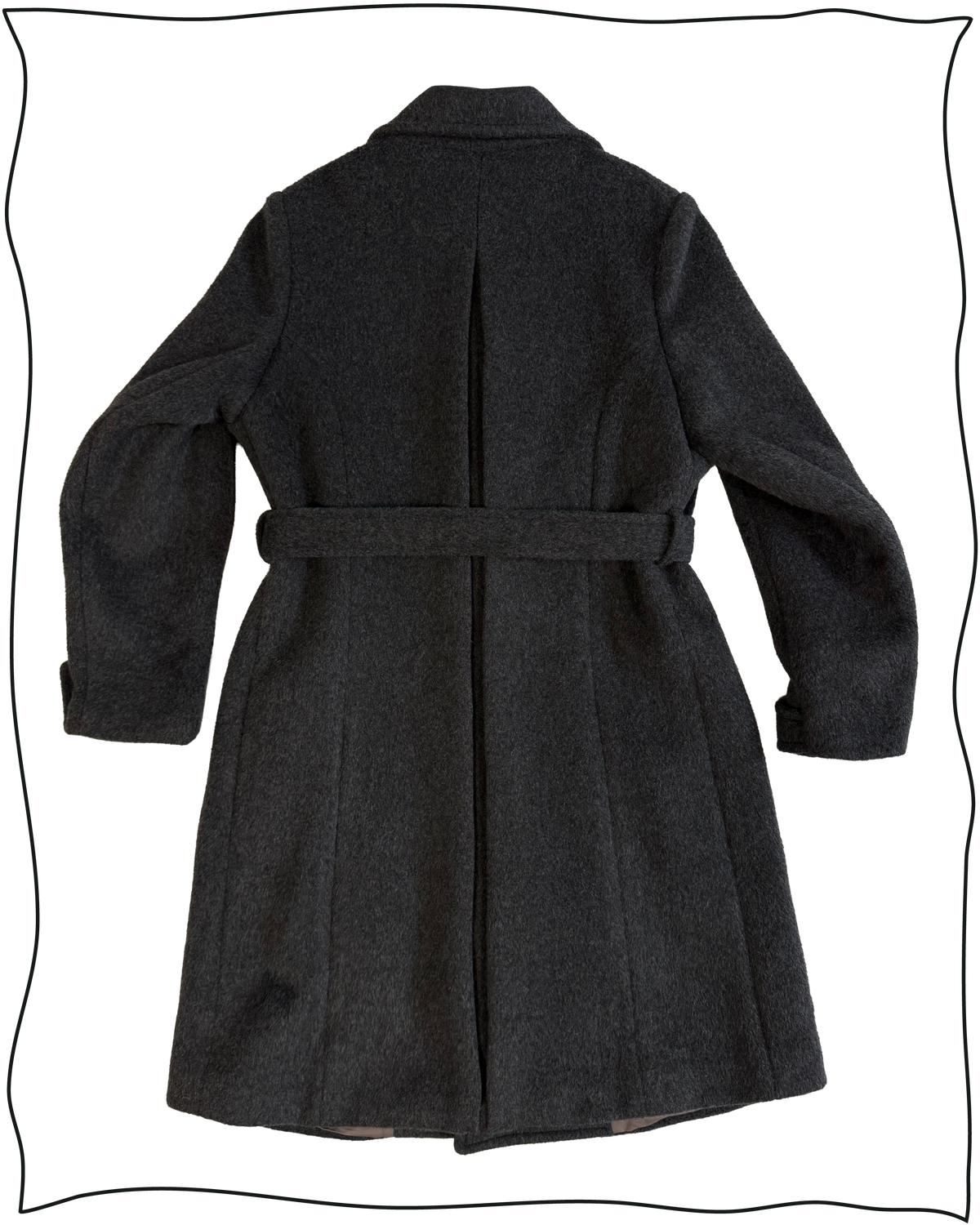 Sample Grey Wool Ulster Coat Size 44