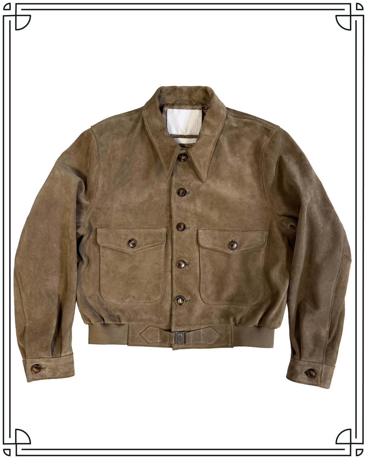 Sample Tan Suede Cycle Jacket Size 40