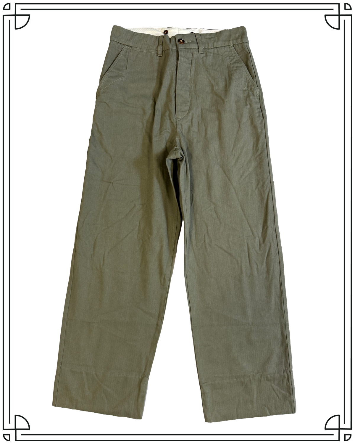 Sample Drab HBT Work Trousers Size 32