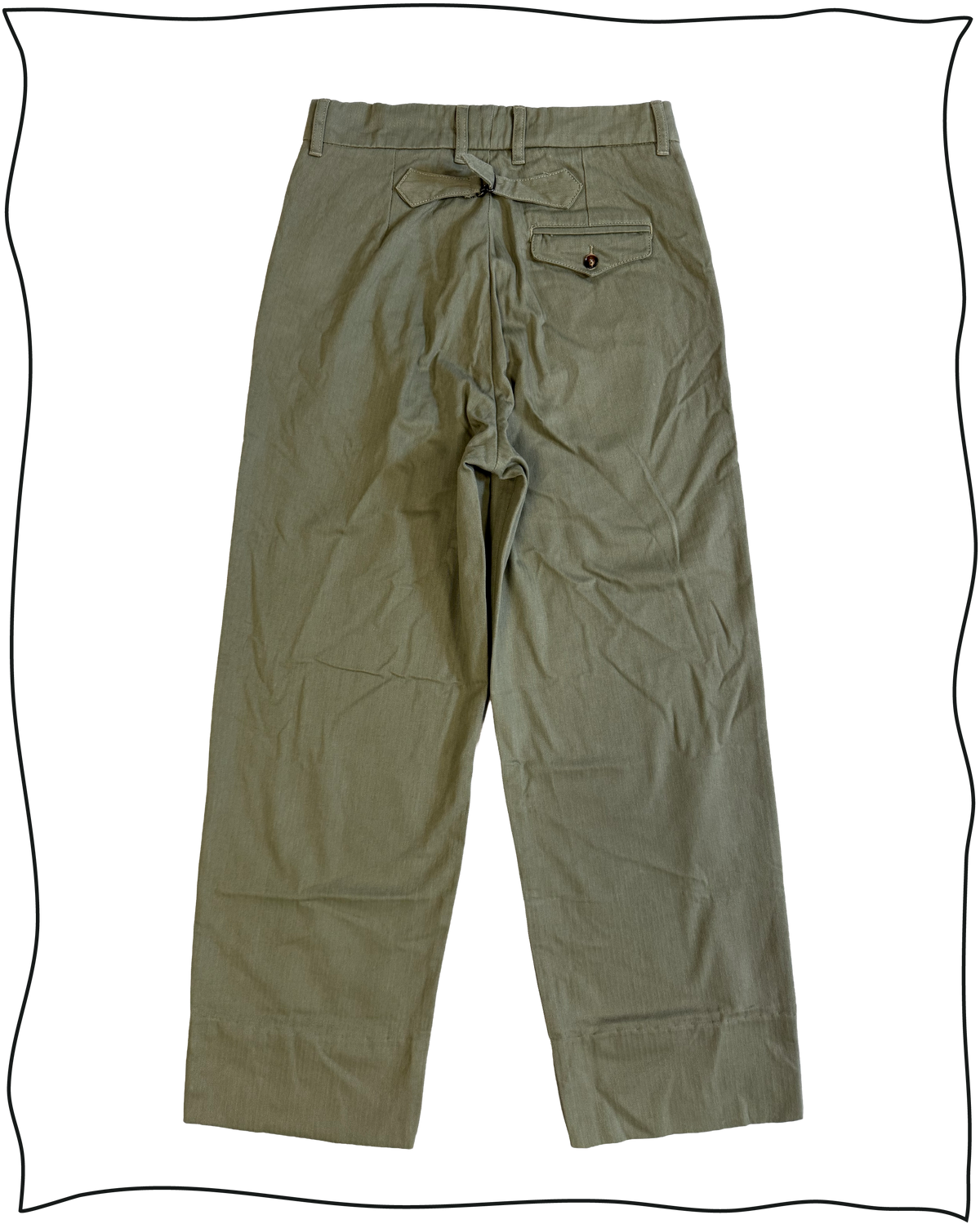 Sample Drab HBT Work Trousers Size 32