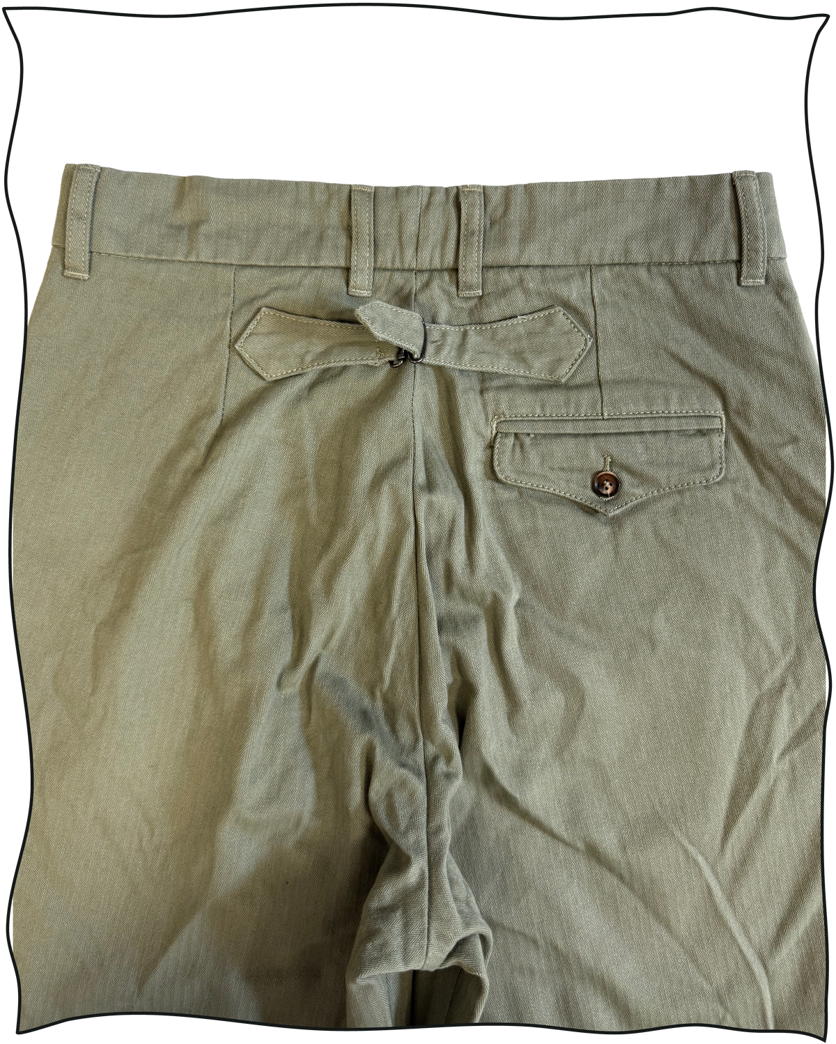 Sample Drab HBT Work Trousers Size 32