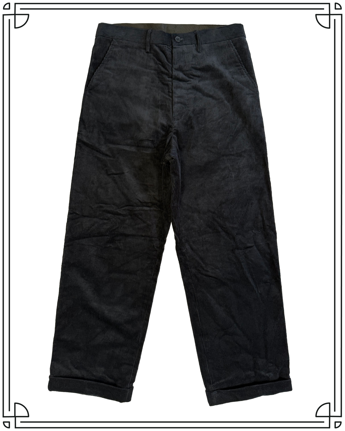 Sample Midnight Corduroy Work Trousers Size 34
