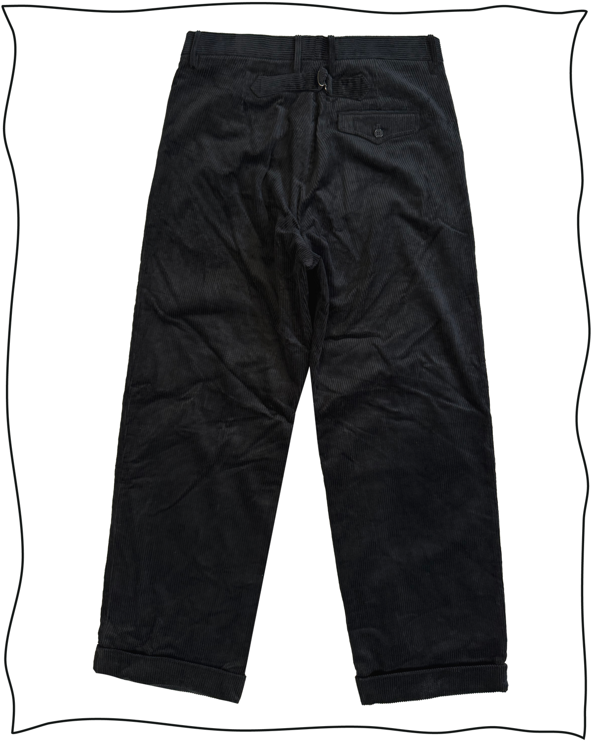 Sample Midnight Corduroy Work Trousers Size 34