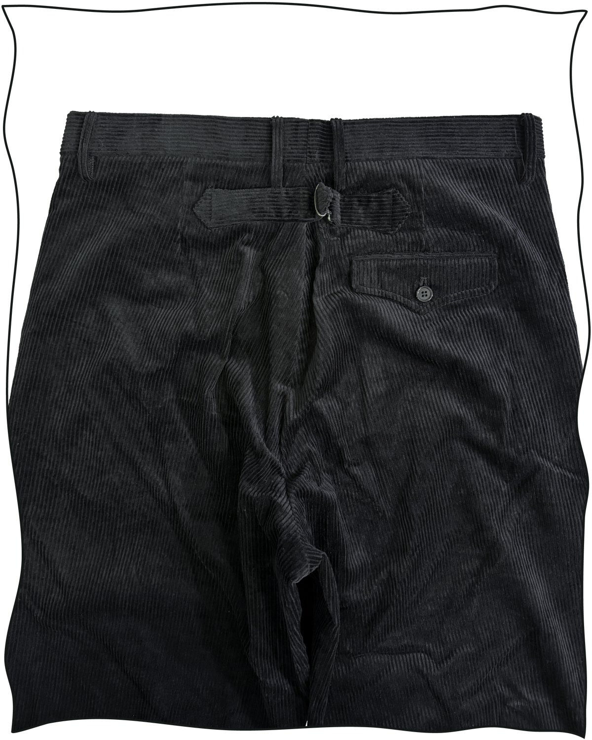 Sample Midnight Corduroy Work Trousers Size 34