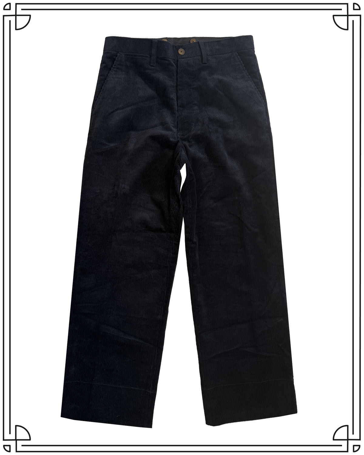 Sample Midnight Corduroy Work Trousers Trousers Size 34