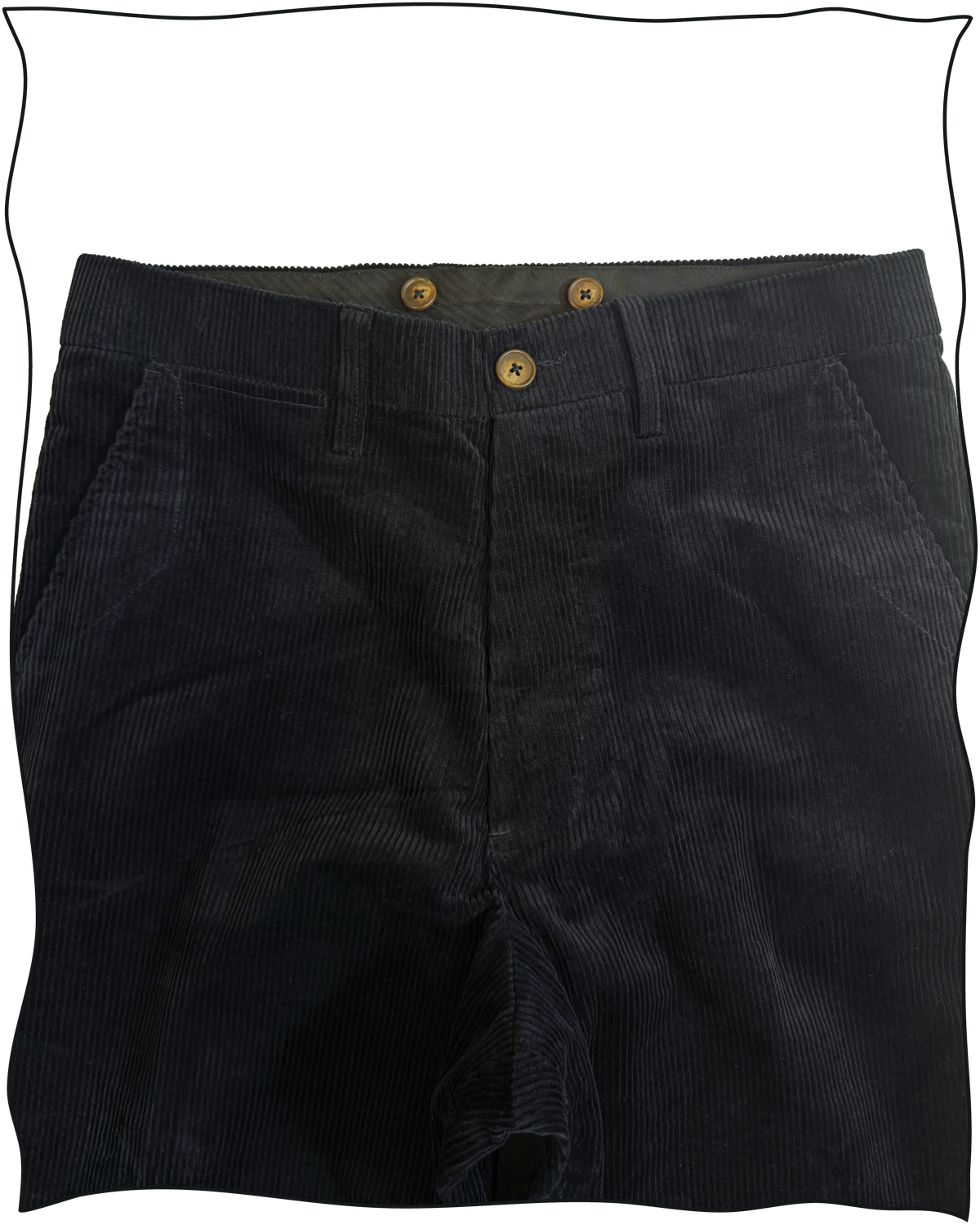 Sample Midnight Corduroy Work Trousers Trousers Size 34