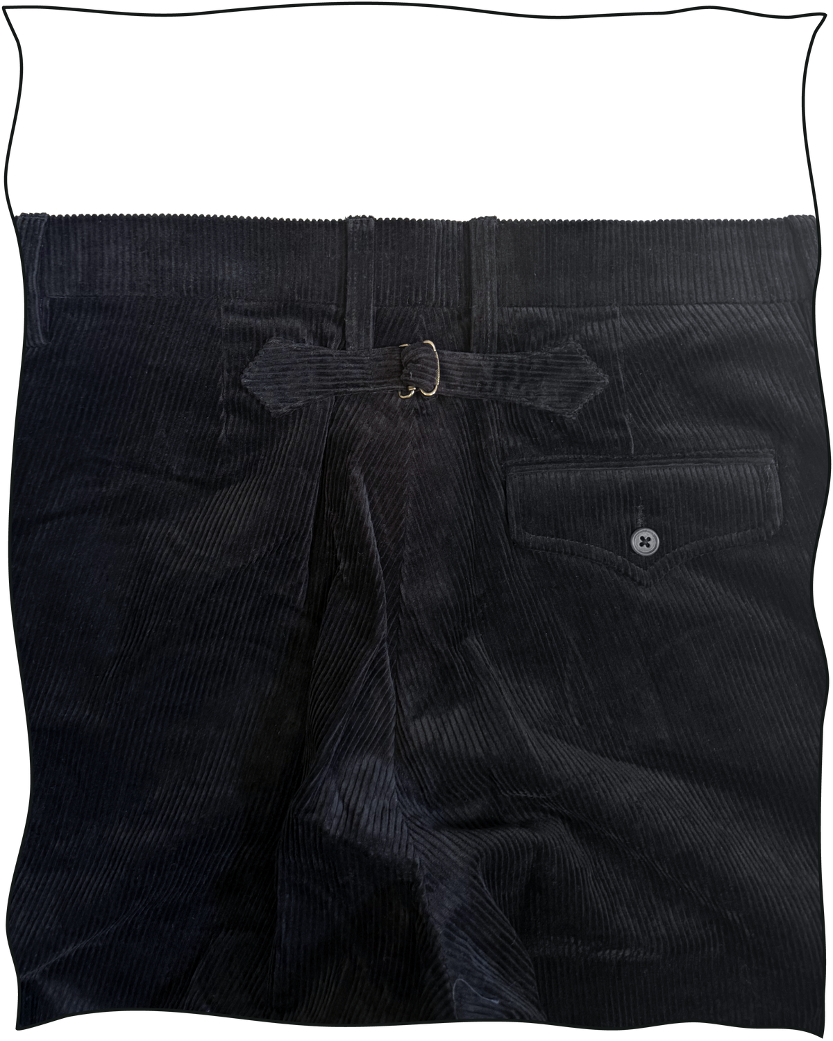 Sample Midnight Corduroy Work Trousers Trousers Size 34