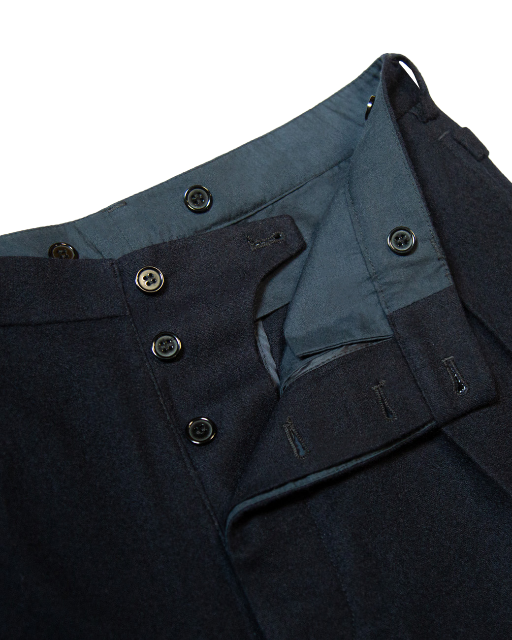 Navy Ellington Flannel Trousers