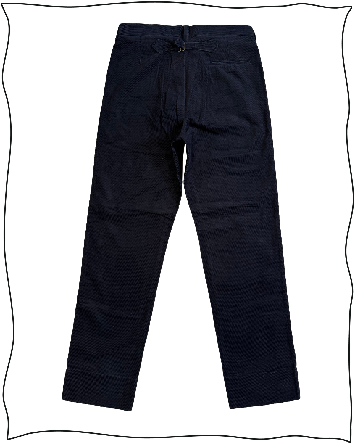 Sample Navy Corduroy Work Trousers Size 34