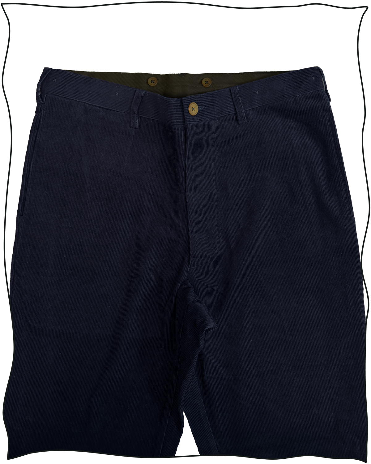 Sample Navy Corduroy Work Trousers Size 34