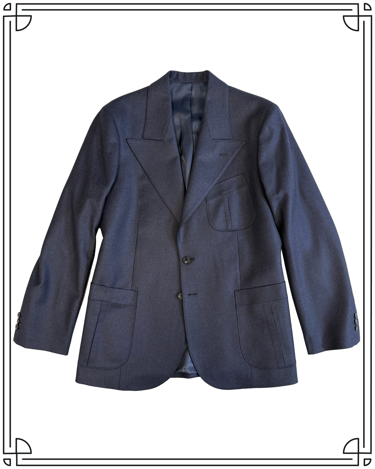 Sample Navy Merino Wool King Cole Peak Jacket Size 40