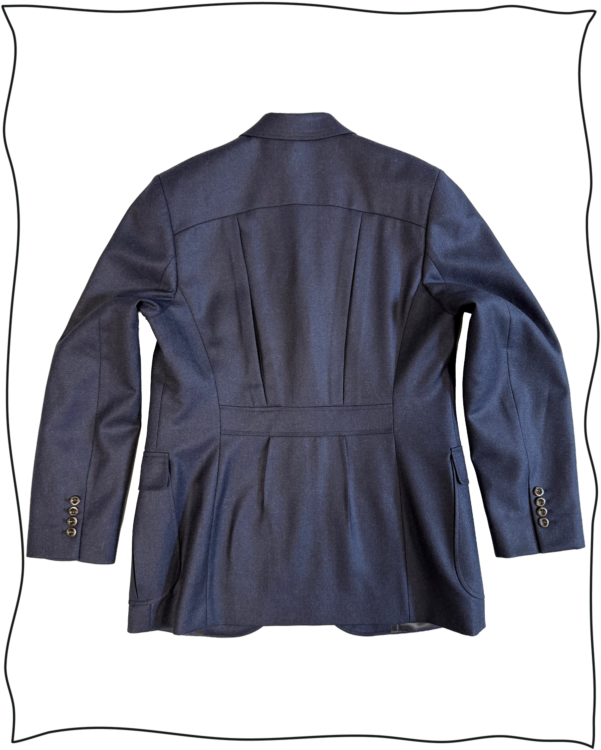 Sample Navy Worsted Arkwright Suit Size 40/34