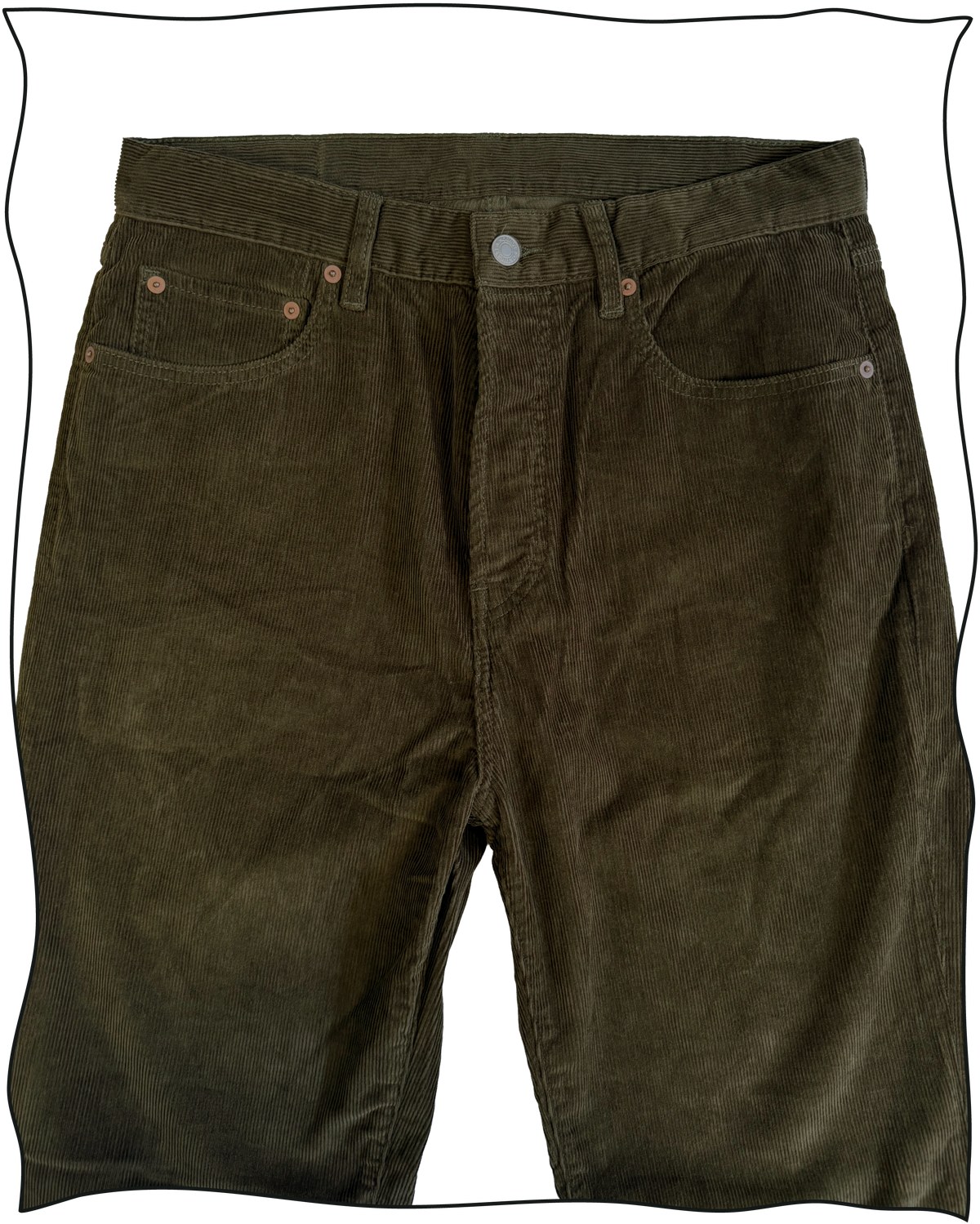 Sample Olive Corduroy Yardboss Jeans size 32