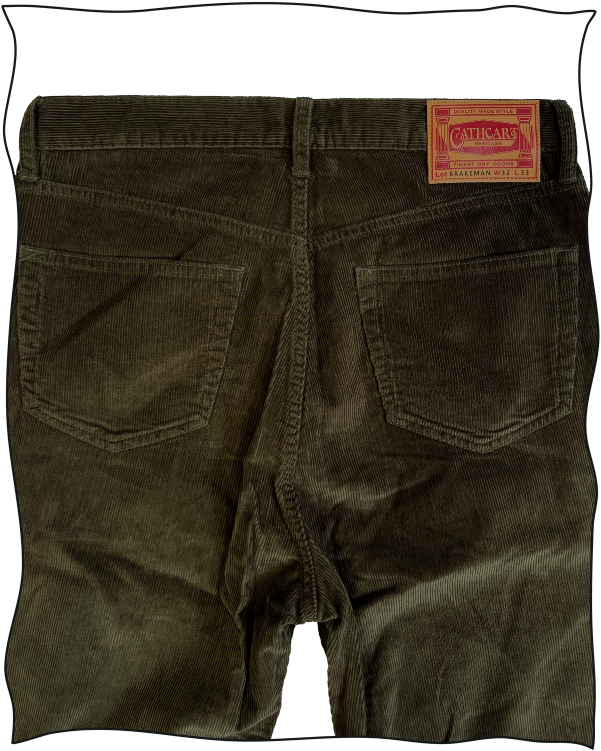 Sample Olive Corduroy Yardboss Jeans size 32